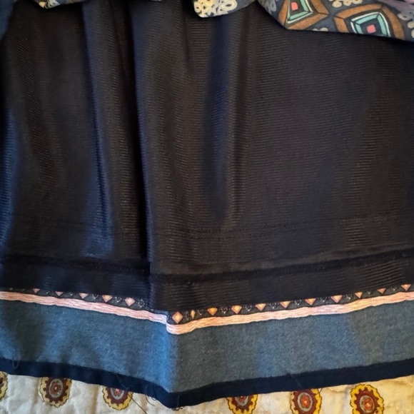 One Clothing Geometric Boho Cinched Waist Mini Dress: Medium - Picture 9 of 14